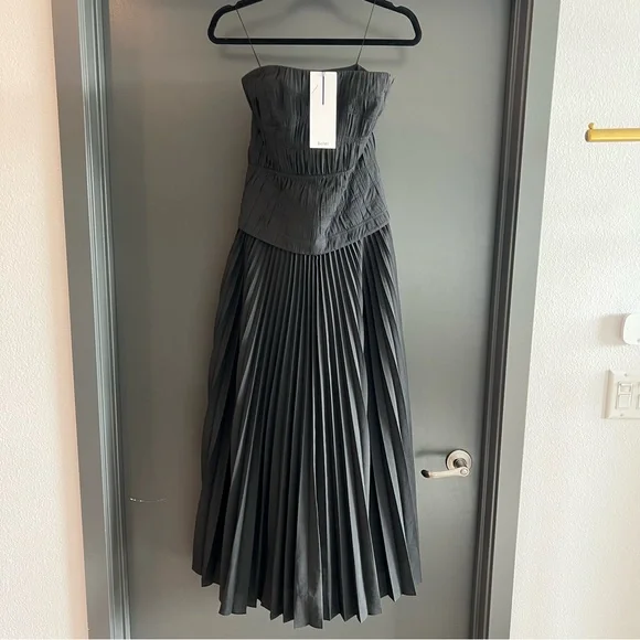 Acler Bristol Midi Dress in Black Size US 4 NEW! New with tags!